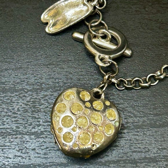 Silver Heart Charm Bracelet - Picture 3 of 5